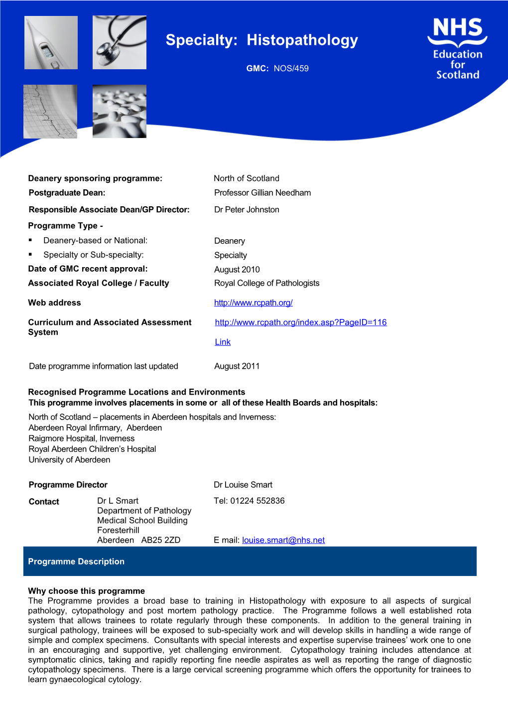 Programme Information Profile 2008 s1