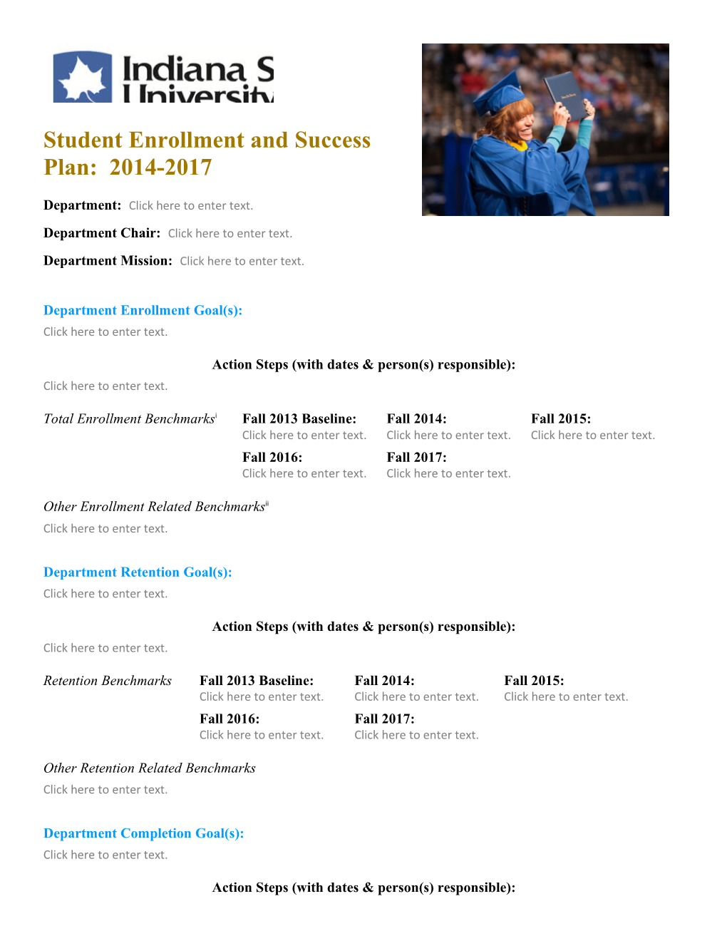 Student Enrollment and Success Plan: 2014-2017