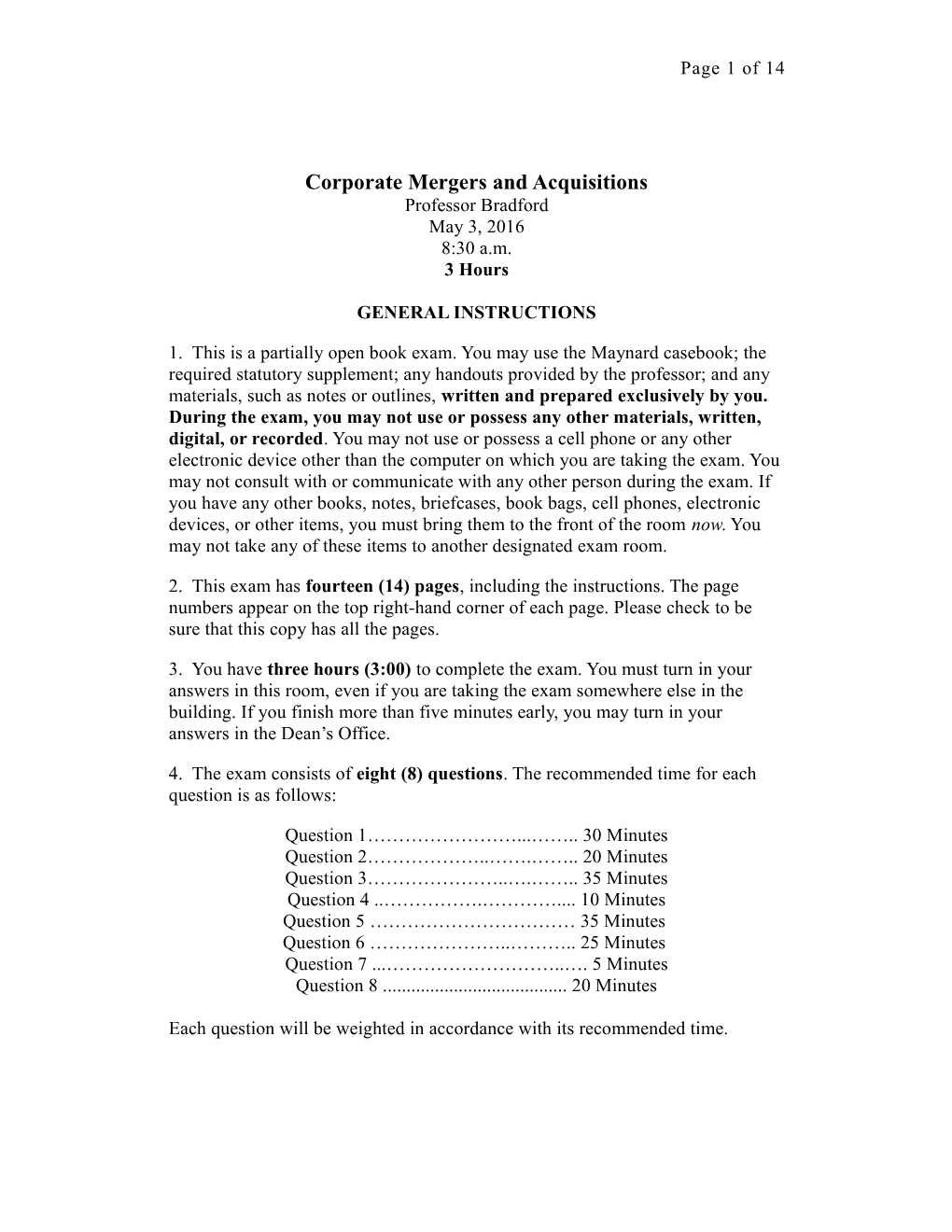 Corporate Mergers and Acquisitions