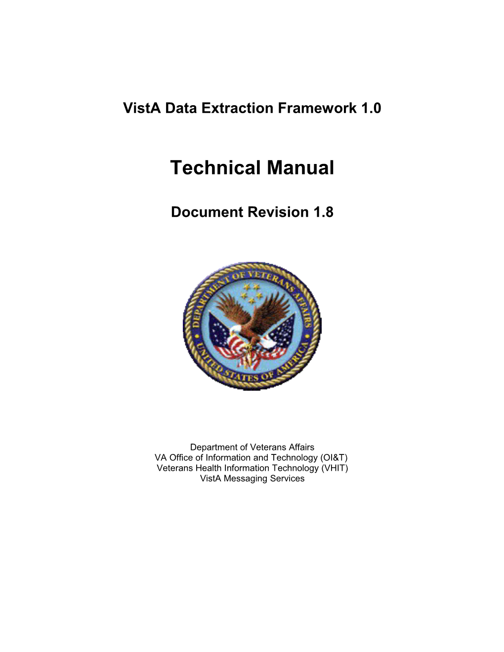 Vista Data Extraction Framework 1.0