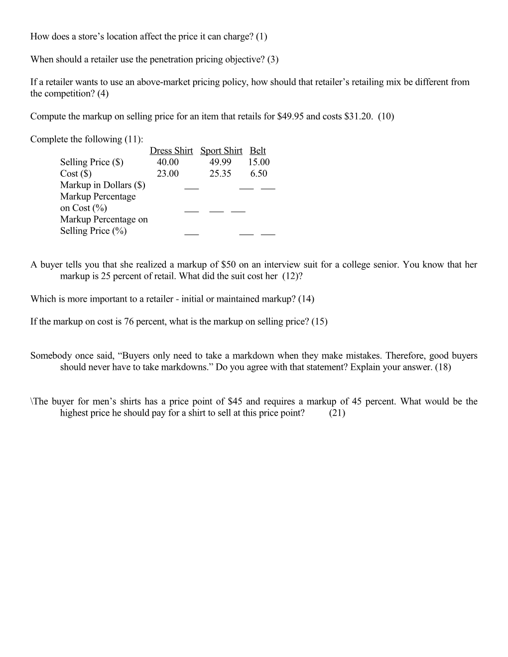 How Does a Store S Location Affect the Price It Can Charge? (1)