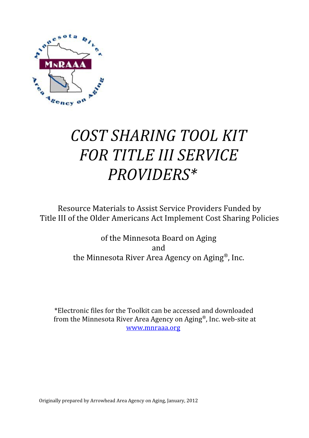 Cost Sharing Tool Kit