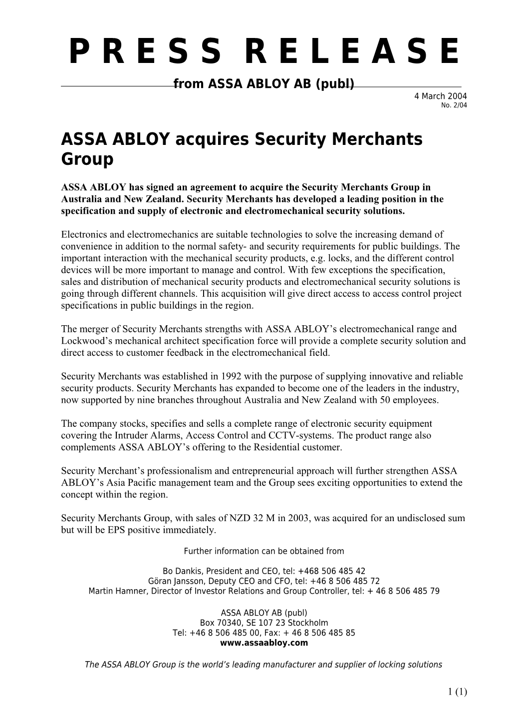 New Head of ASSA ABLOY S Operations in France