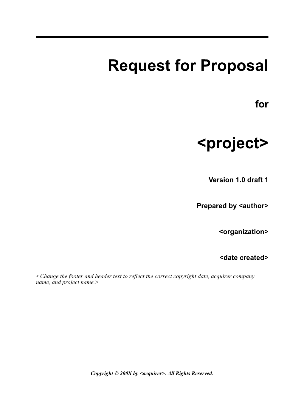 Request for Proposal s29