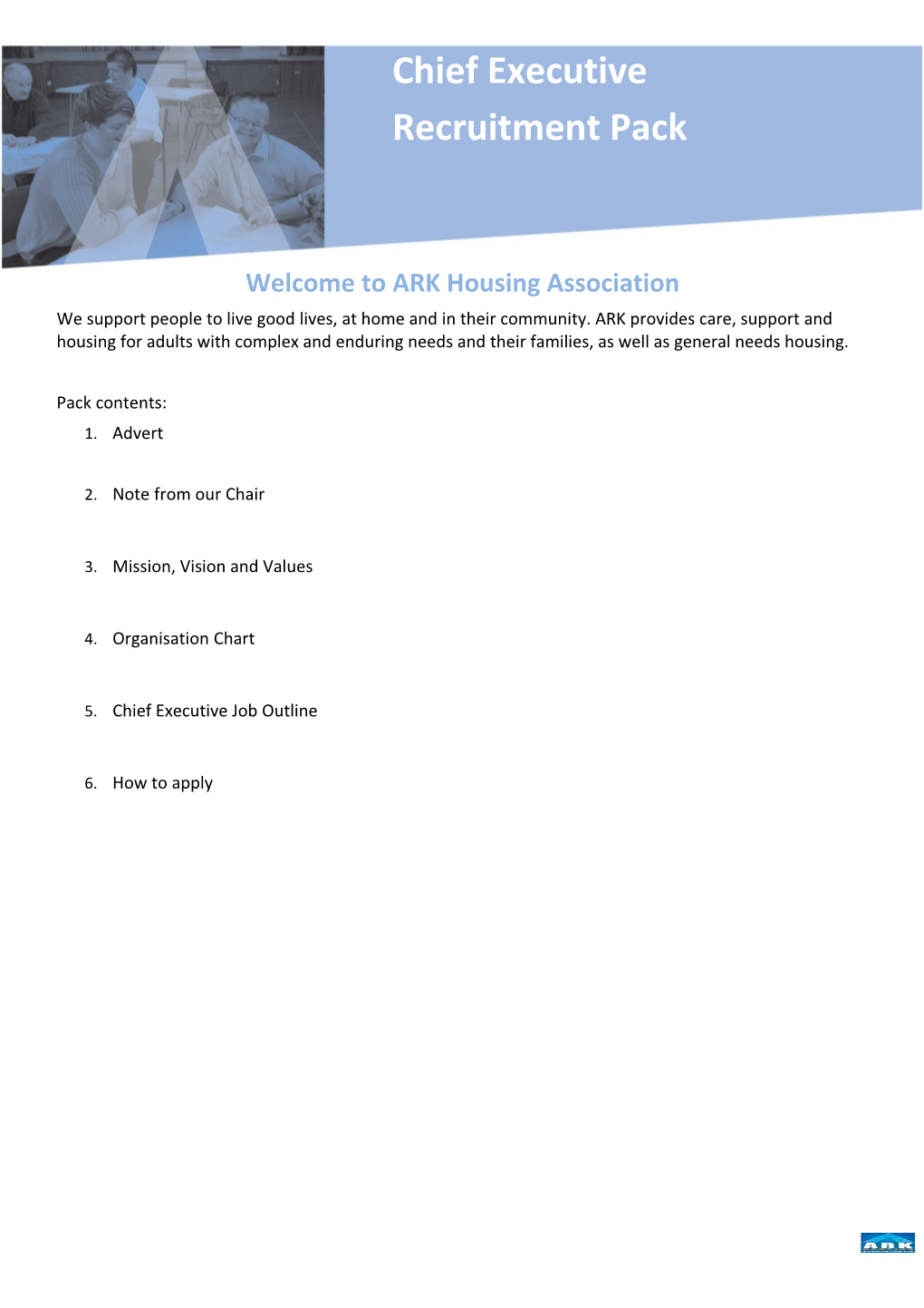 Welcome to ARK Housing Association