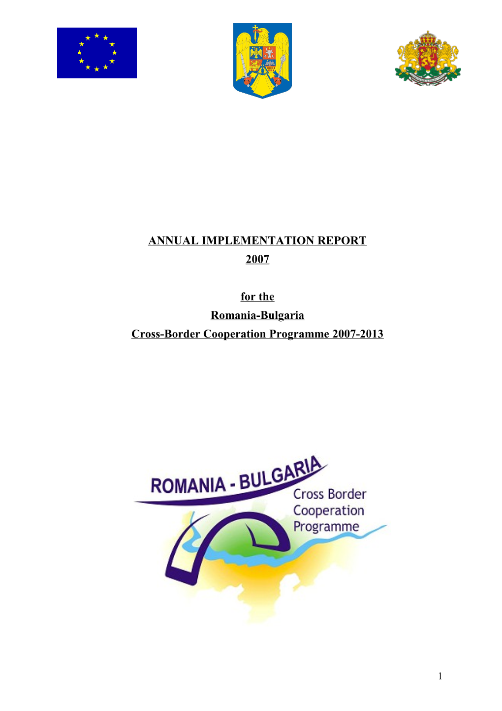 Cross-Border Cooperation Programme 2007-2013