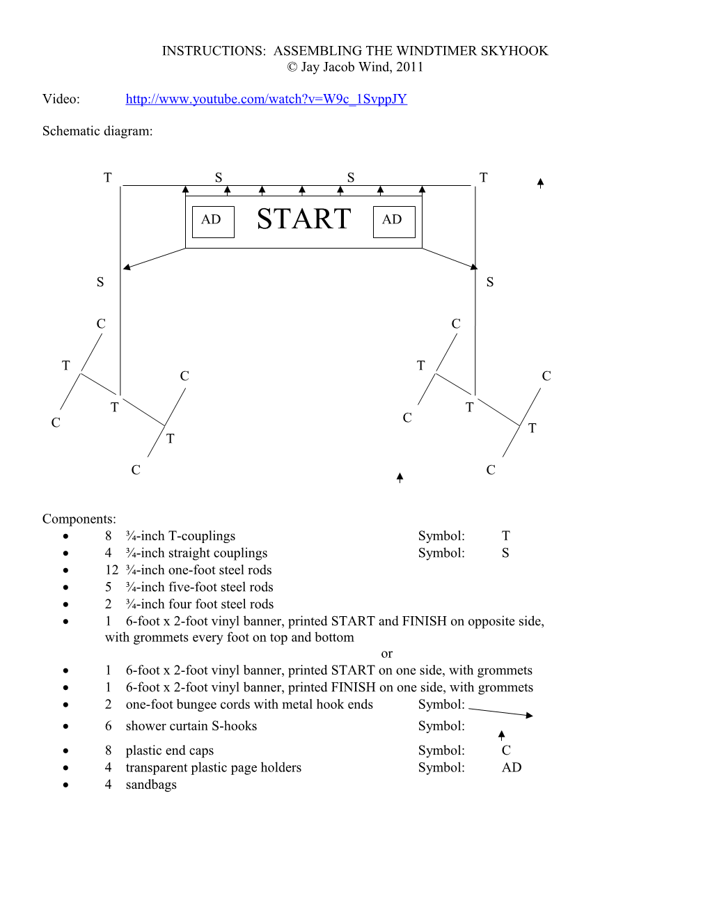 Assembling the Windtimer Skyhook