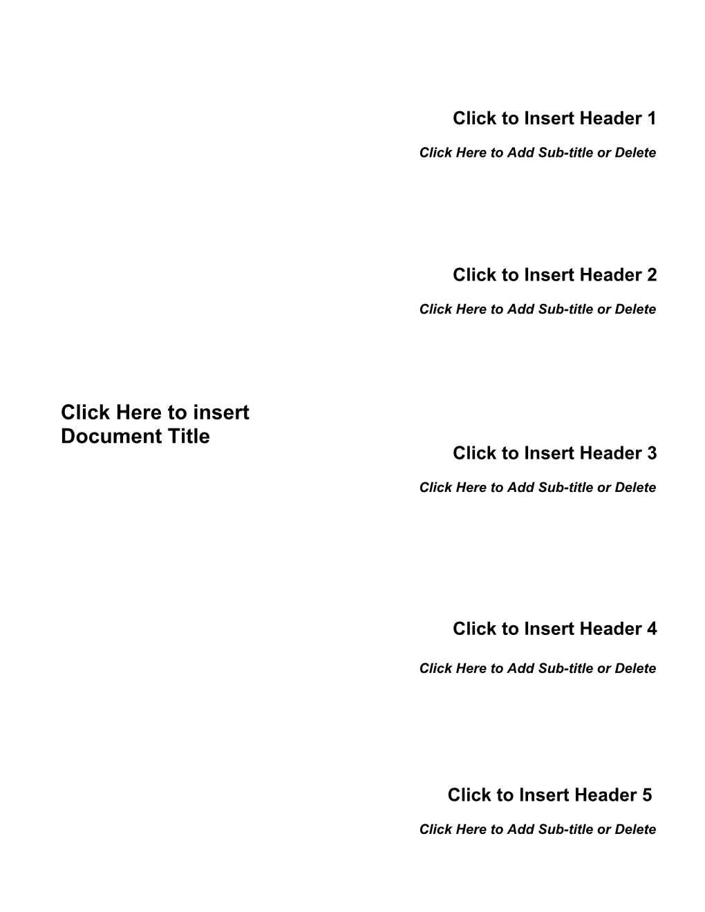 Click Here to Type Document Title