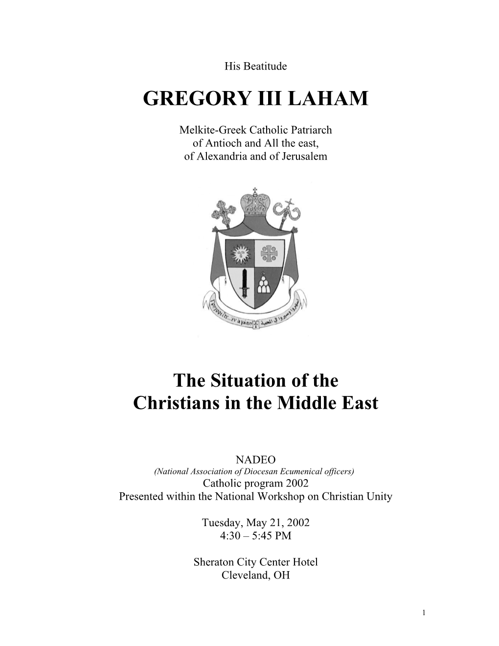 Gregory III Laham