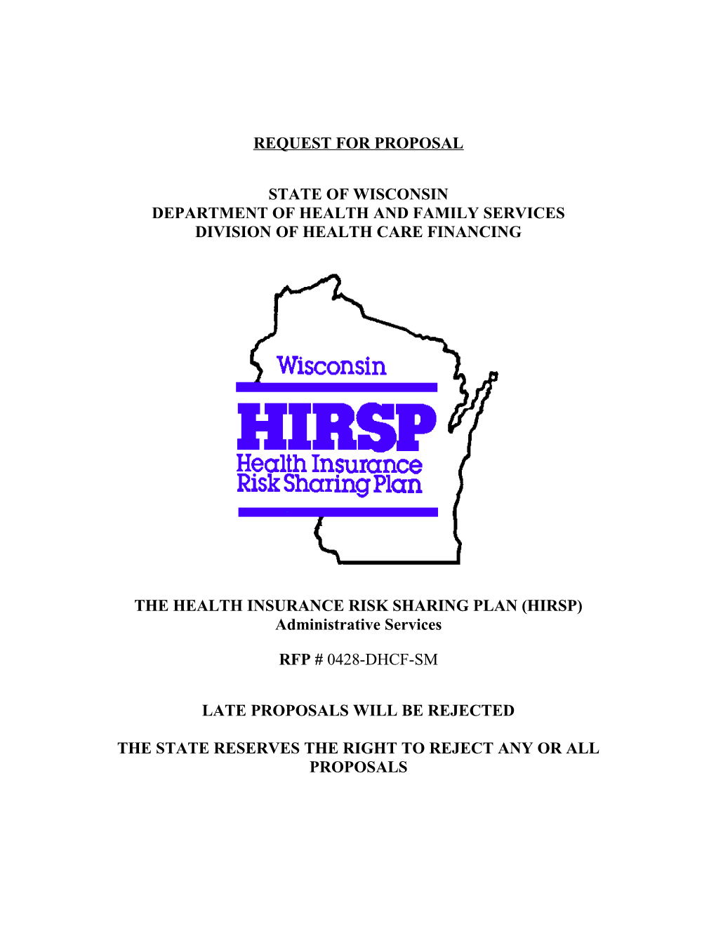 Hirsp Rfp Document