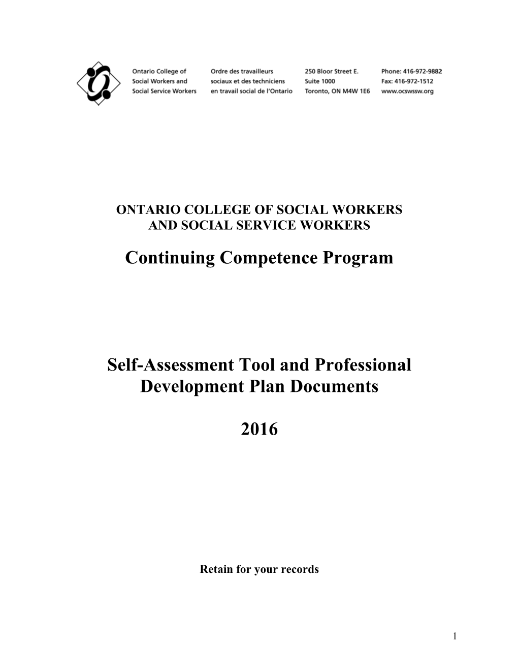 Ontario College of Social Workers s1