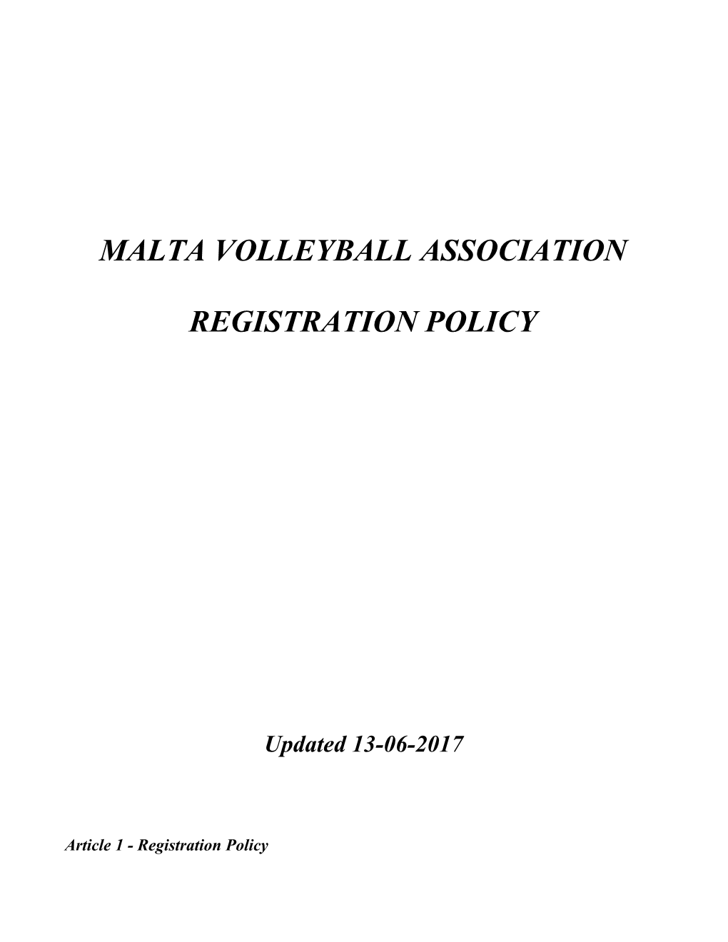 Malta Volleyball Association