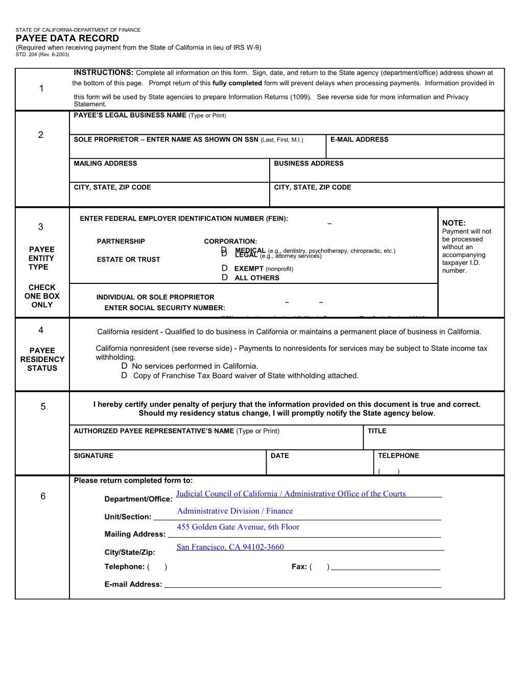 State of California-Department of Finance s1