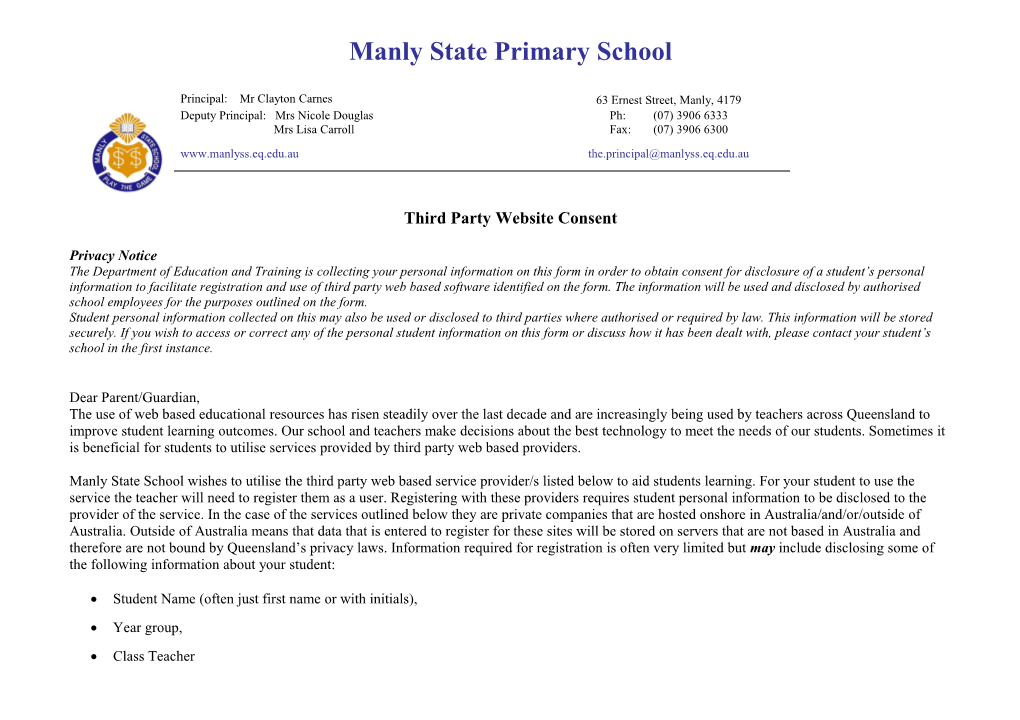 Manly State Primary School