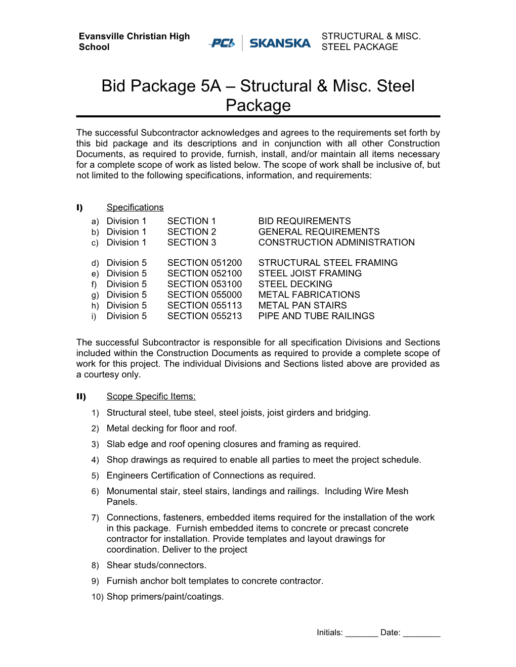 PROJECT BID MANUAL 1 of 2 s2