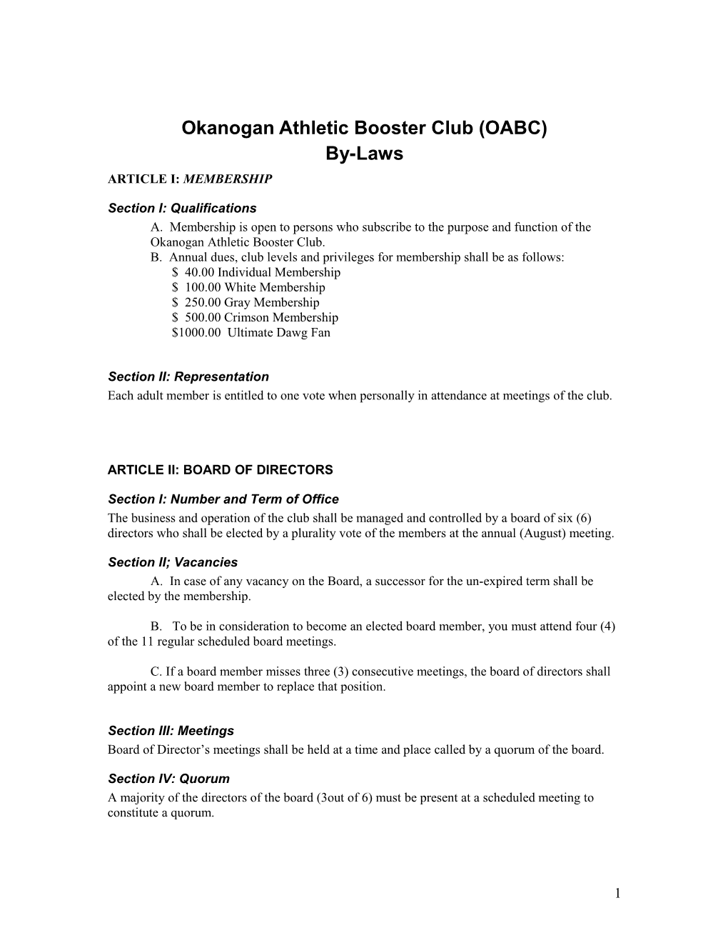 Okanogan Athletic Booster Club (OABC)