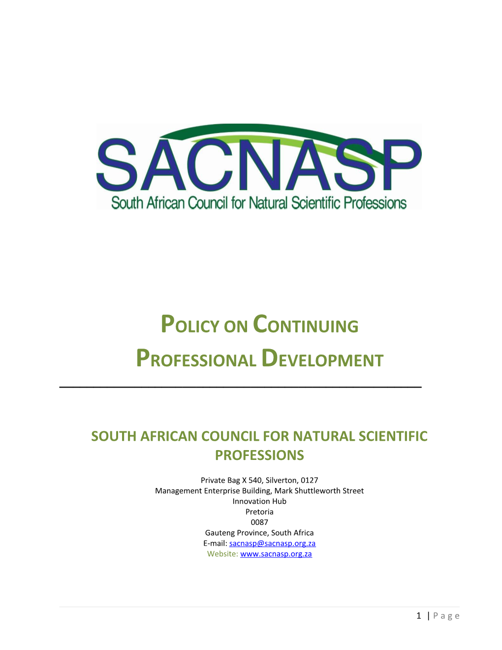 South African Council for Natural Scientific Professions