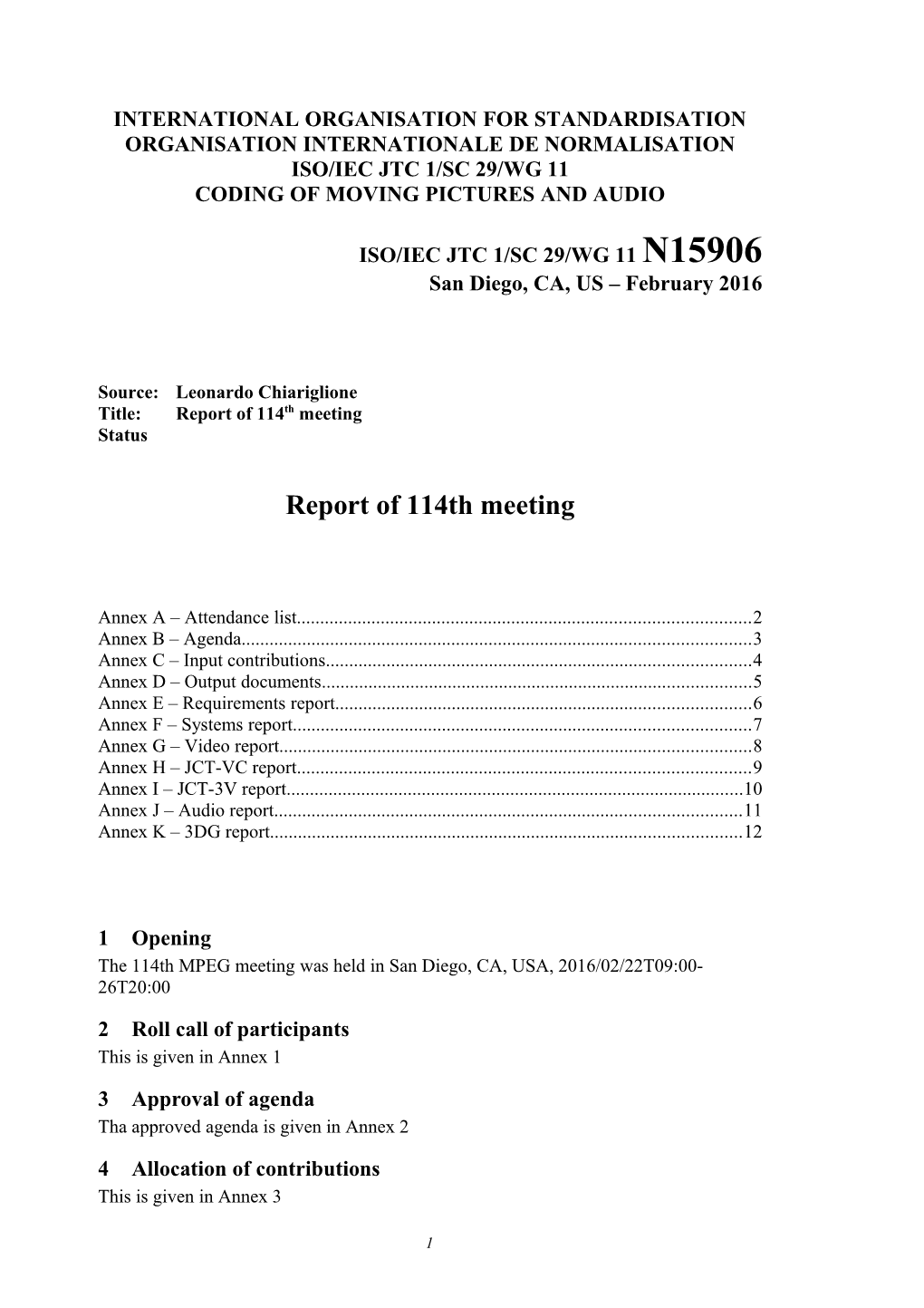 International Organisation for Standardisation s6