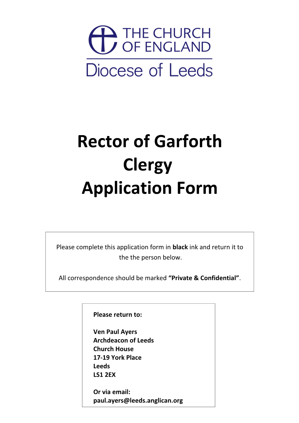 Rector of Garforth
