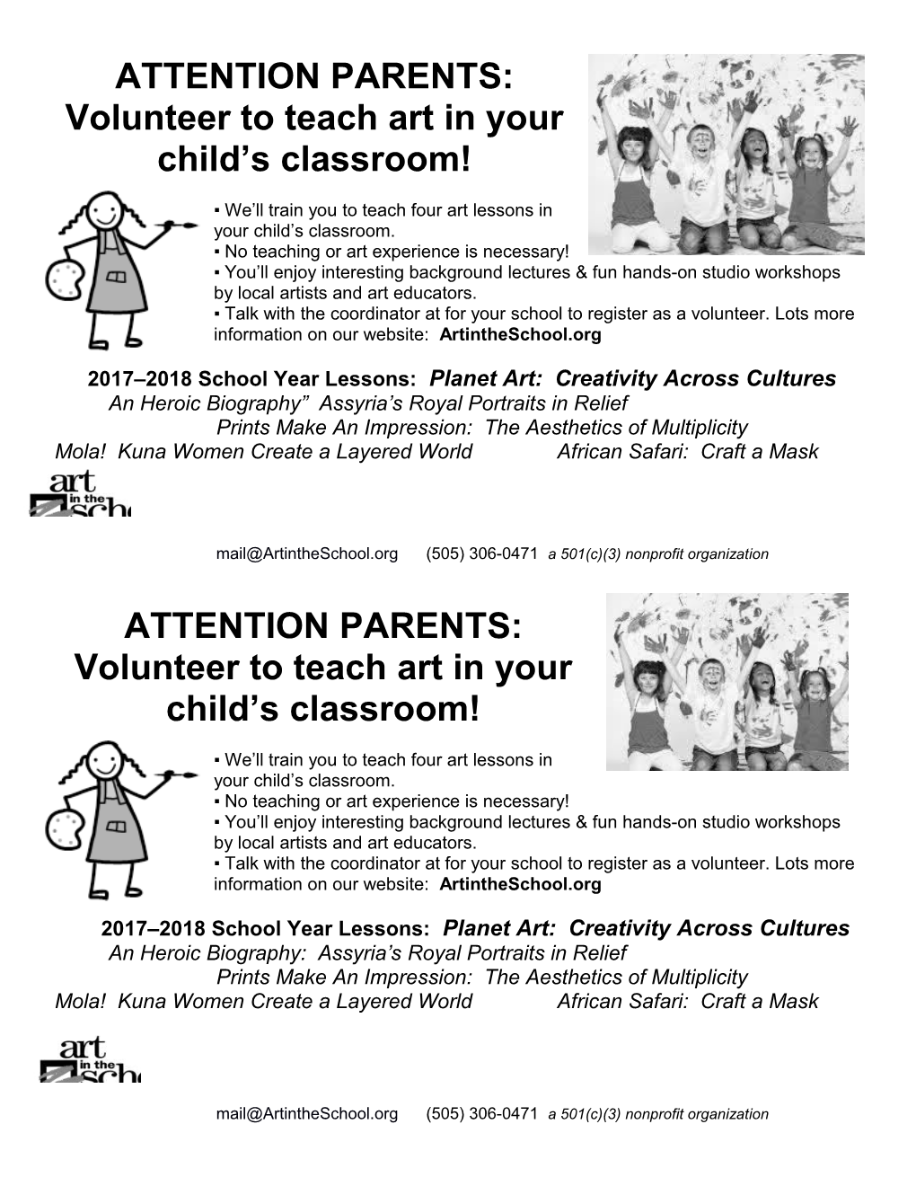 Volunteer to Teach Art in Your Child S Classroom!