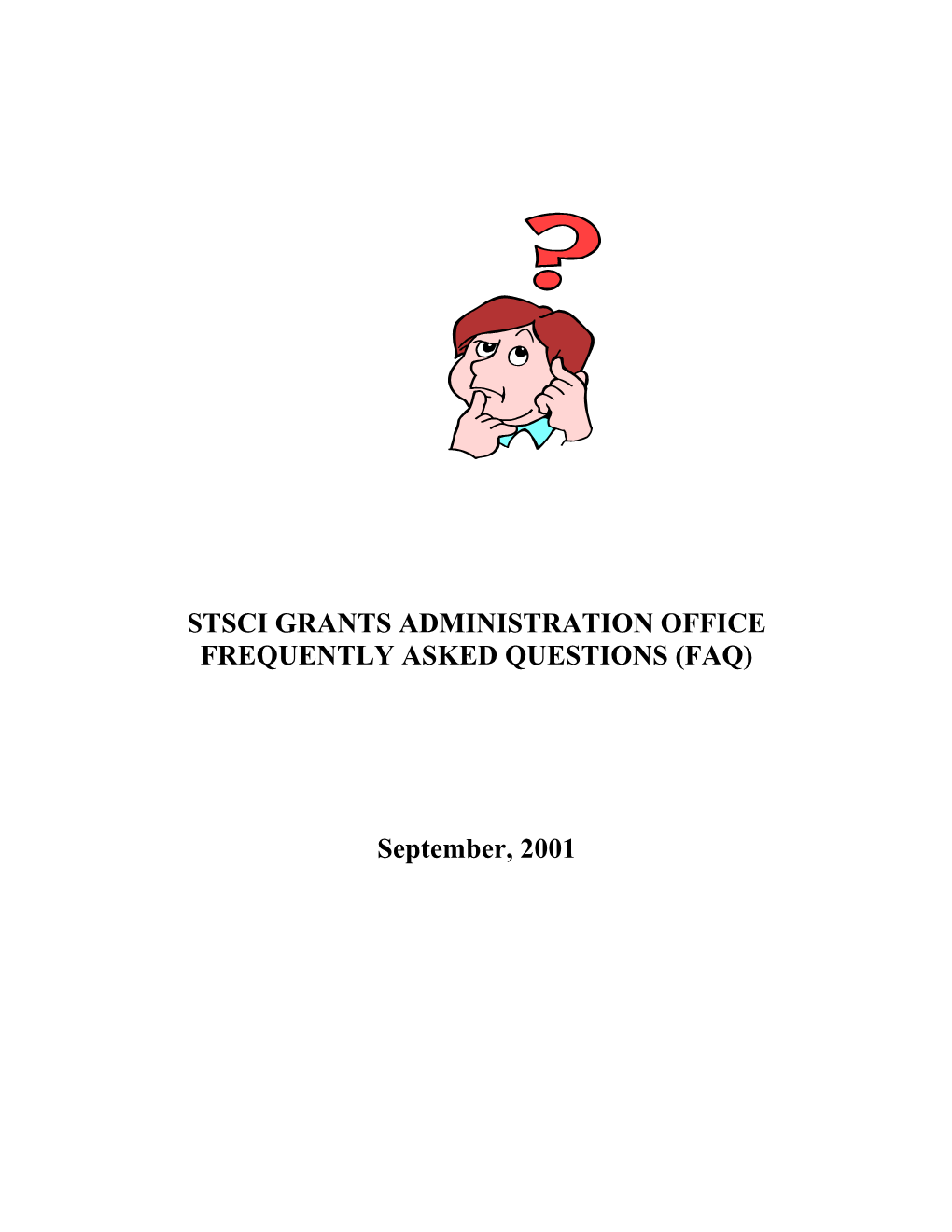 Stsci GRANTS ADMINISTRATION OFFICE