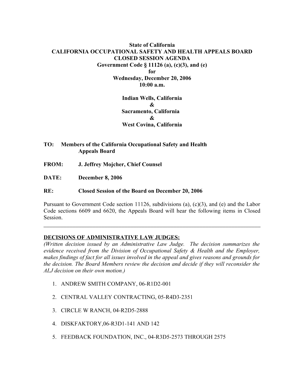 California Occupational Safety & Health Appeals Board s4