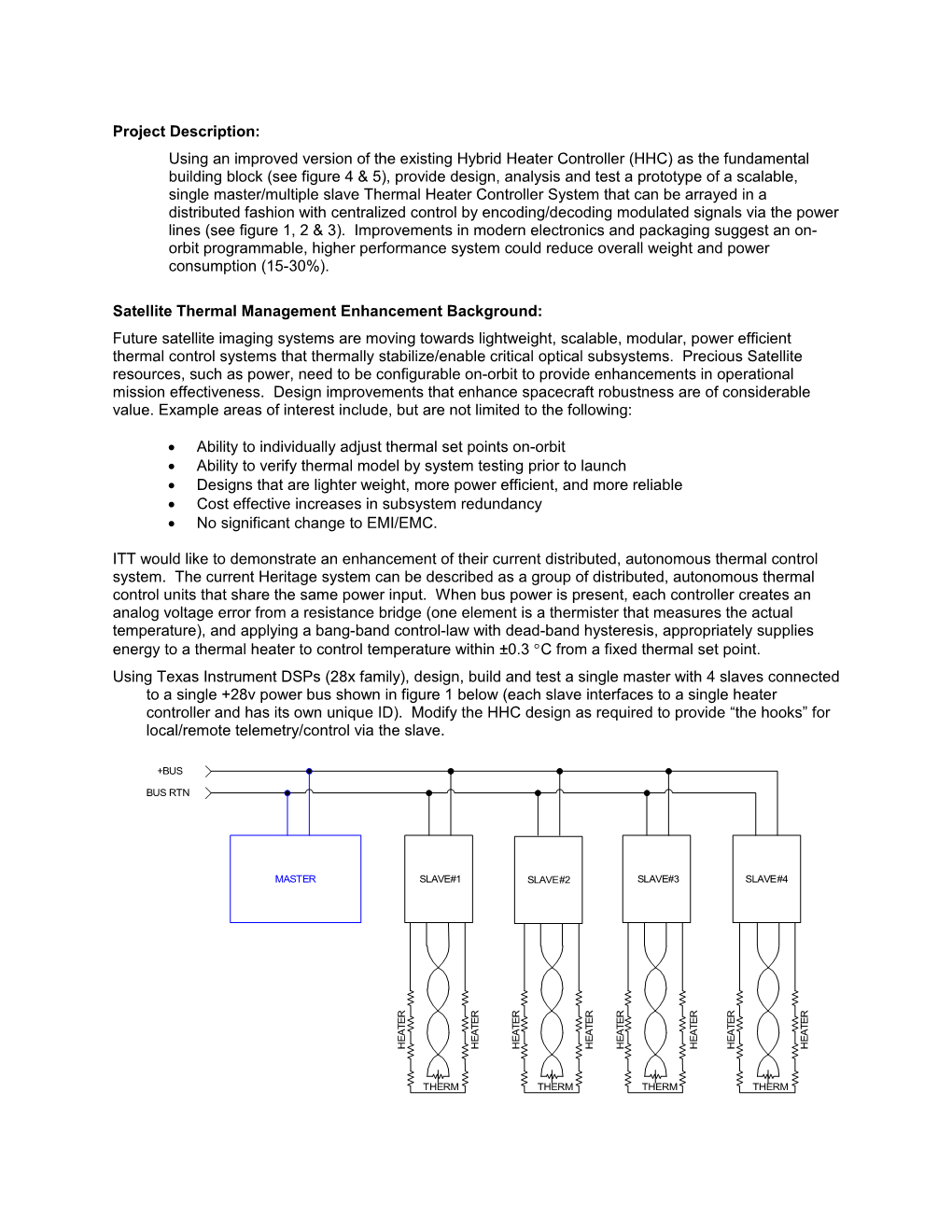 Satellite Thermal Management Enhancement Background