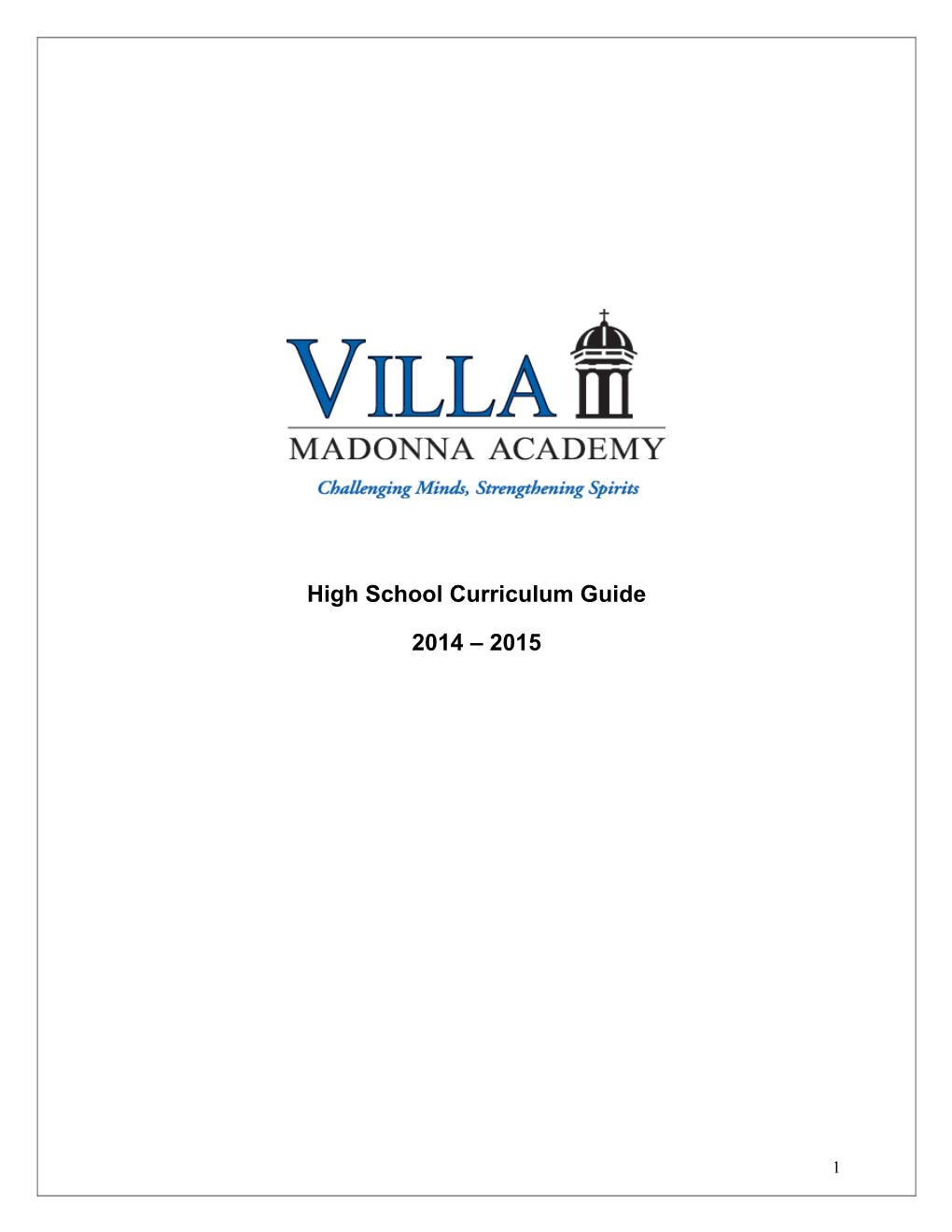 High School Curriculum Guide