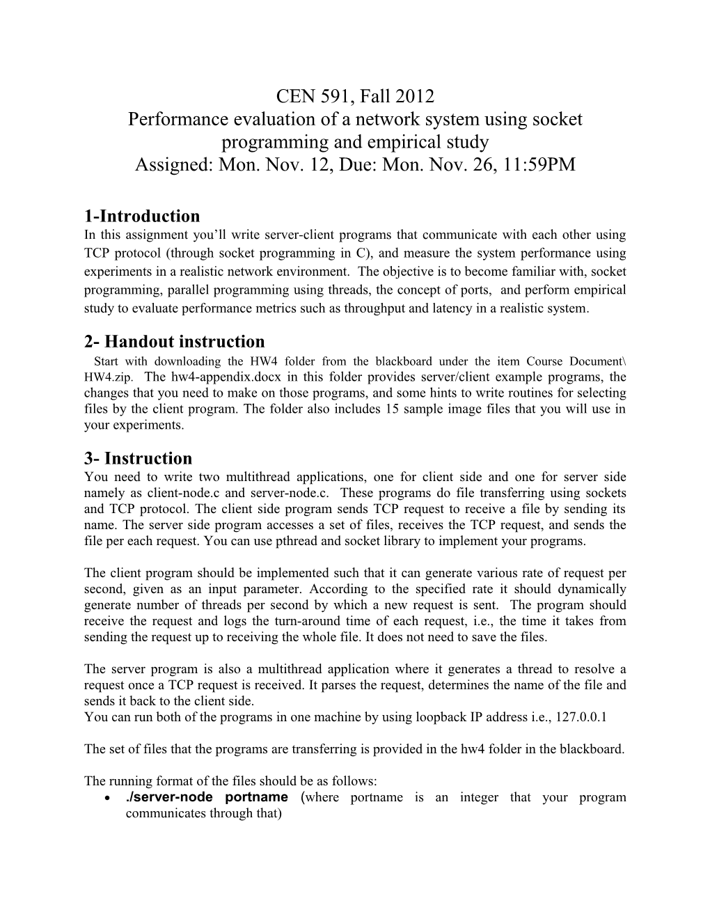 Performance Evaluation of a Network System Using Socket Programming and Empirical Study