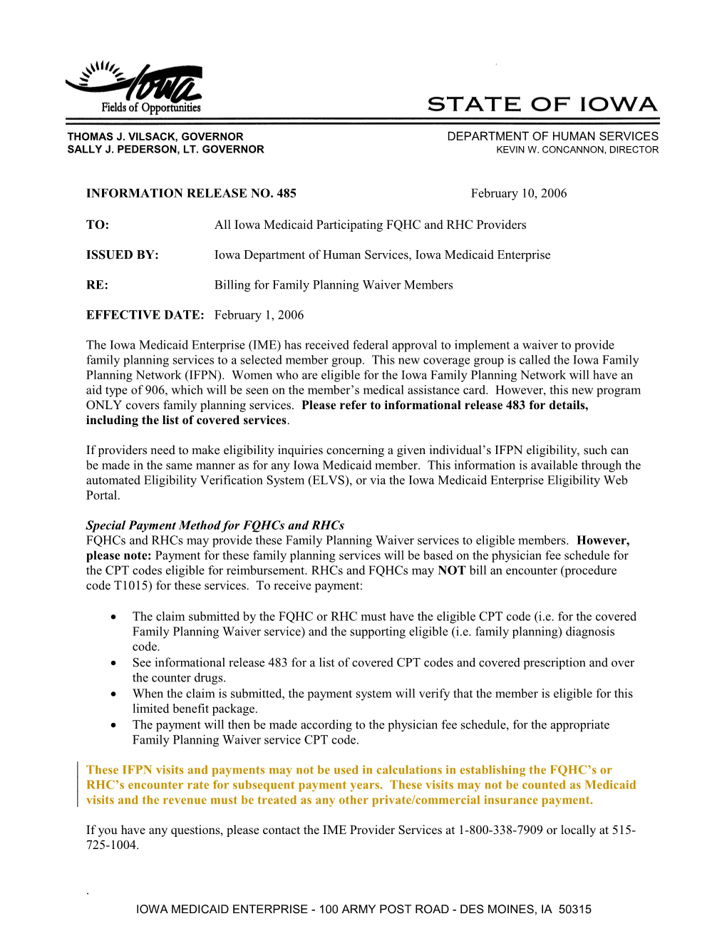 Department of Human Services Letterhead s6