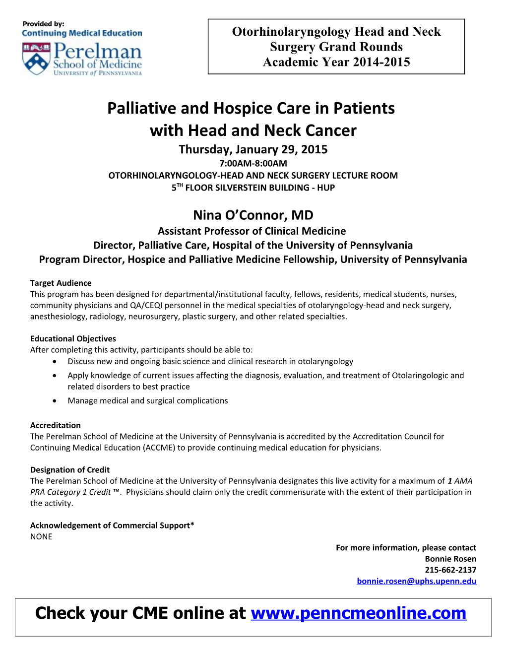Palliative and Hospice Care in Patients