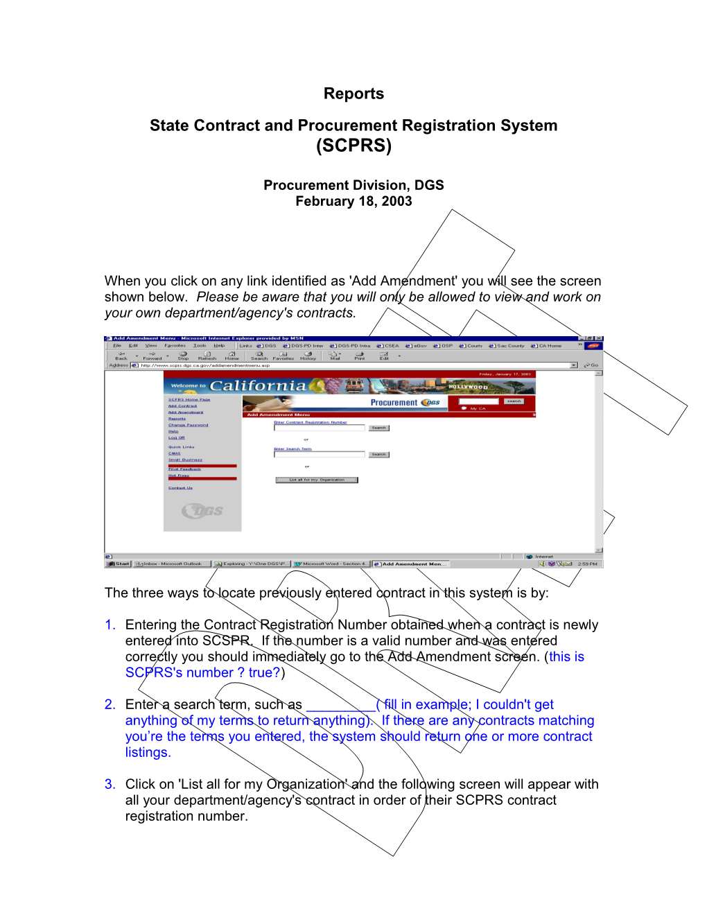 State Contract and Procurement Registration System