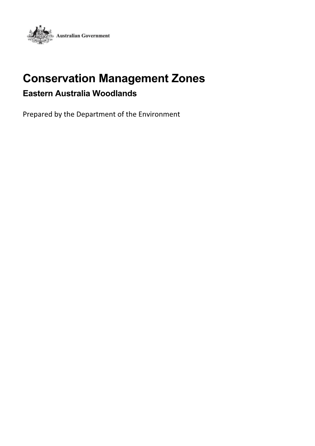 Conservation Management Zones of Australia: Eastern Australia Woodlands