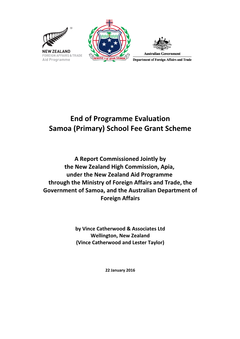 Samoa (Primary) School Fee Grant Scheme