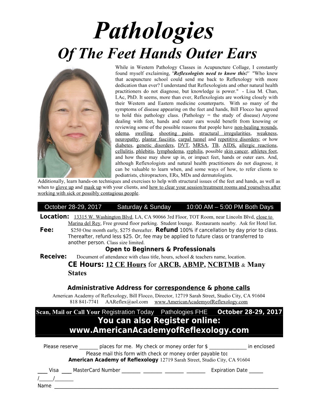 Of the Feet Hands Outer Ears