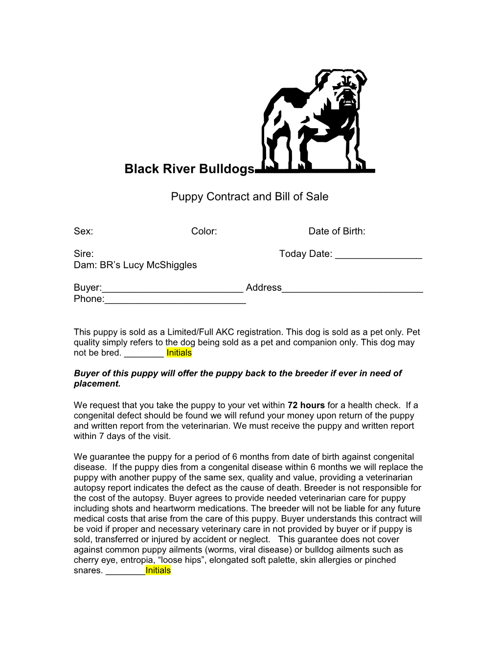 Black River Bulldogs