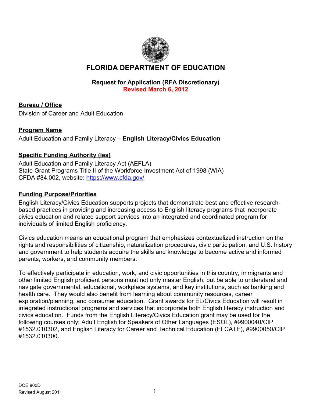Florida Department of Education s6