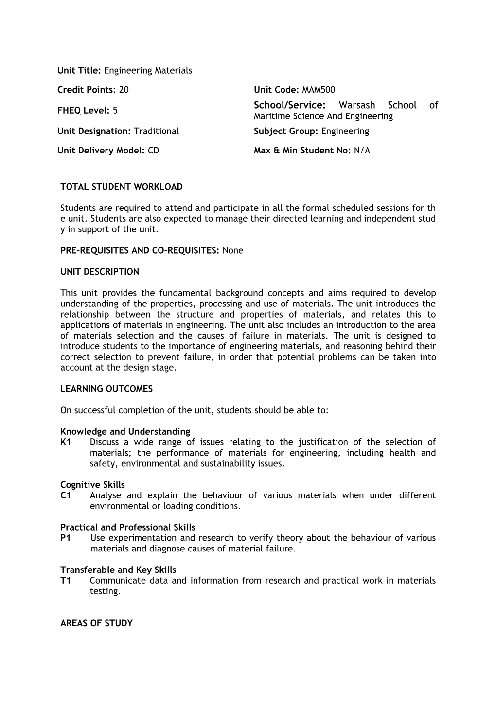 Total Student Workload s3