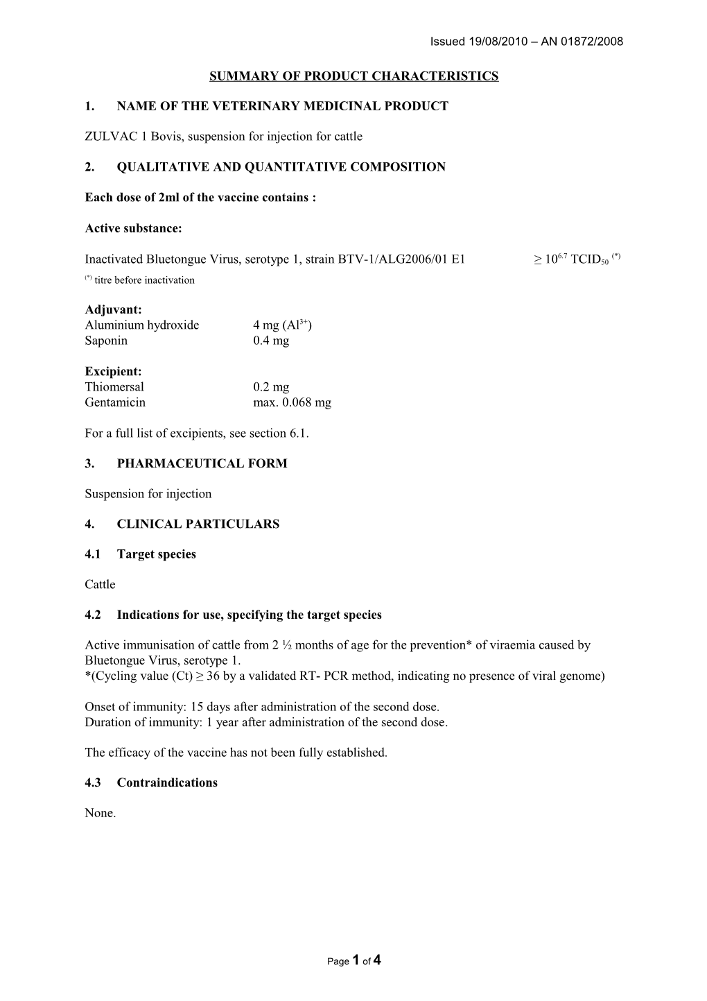 1. Name of the Veterinary Medicinal Product s32