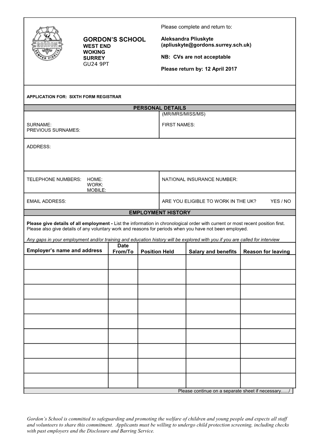 Equality Monitoring Form Confidential s2