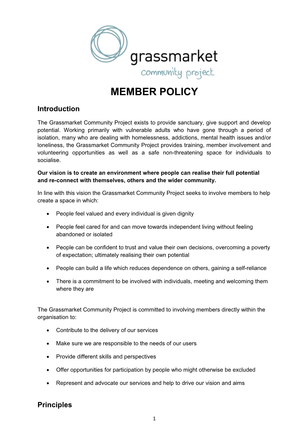 Member Policy