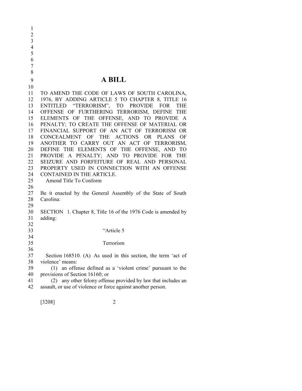 2017-2018 Bill 3208 Text of Previous Version (Apr. 5, 2018) - South Carolina Legislature Online
