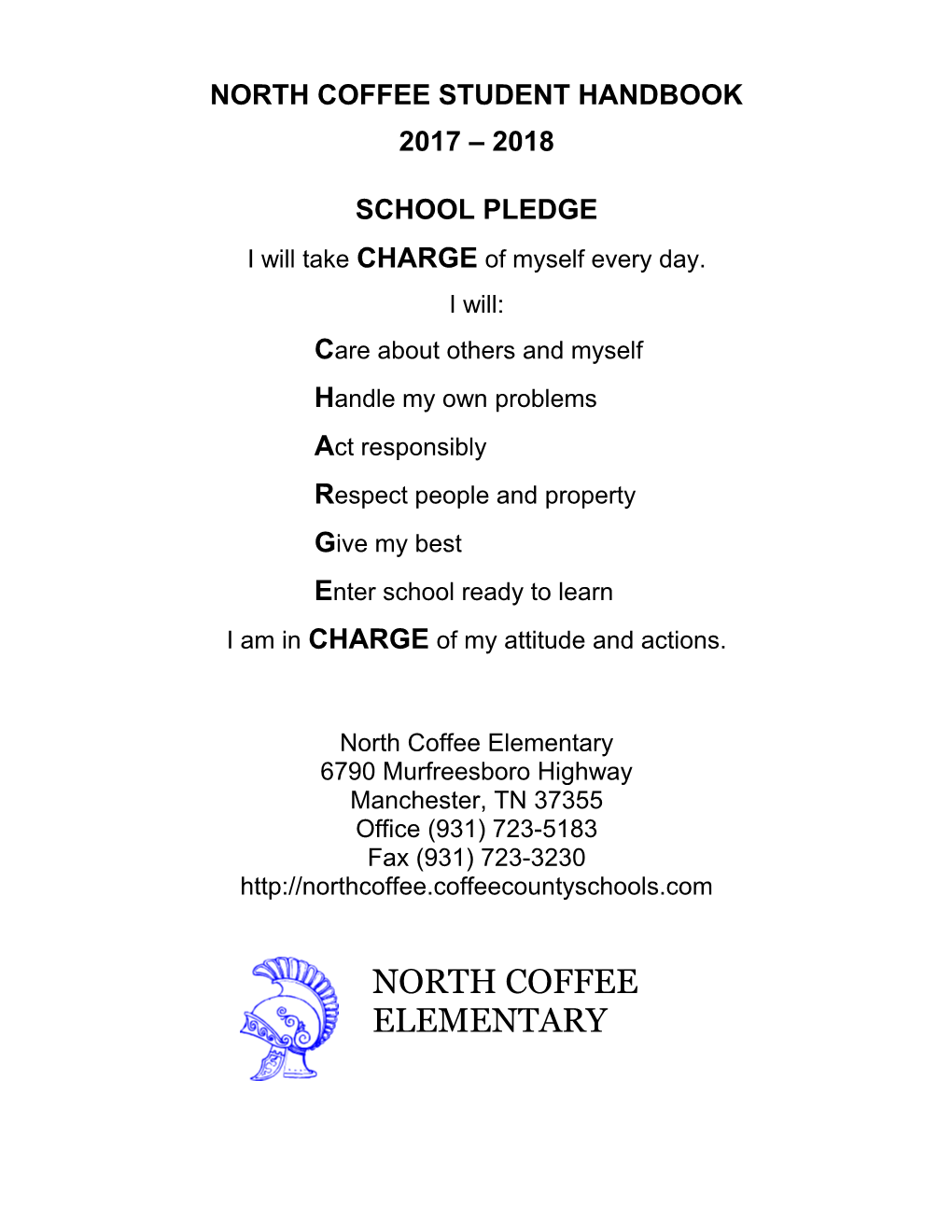 North Coffee Student Handbook