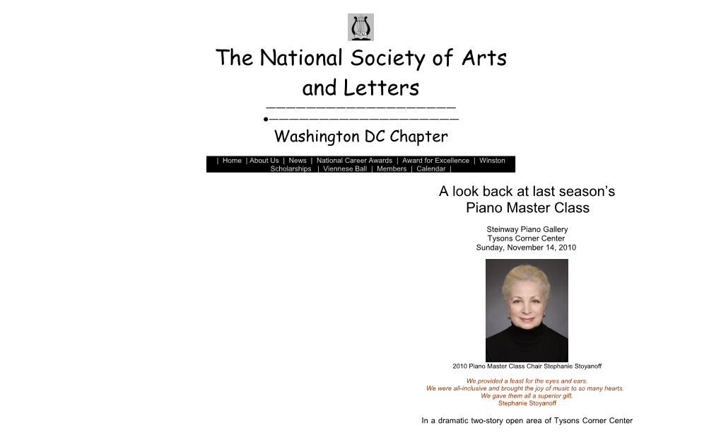 The National Society of Arts and Letters
