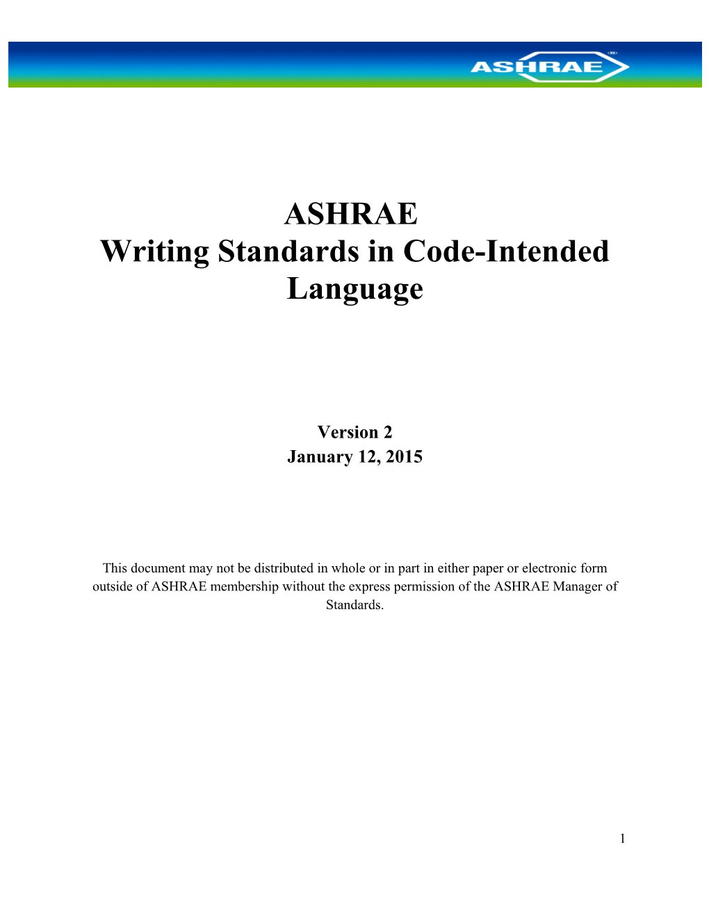 Writing Standards in Code-Intended Language