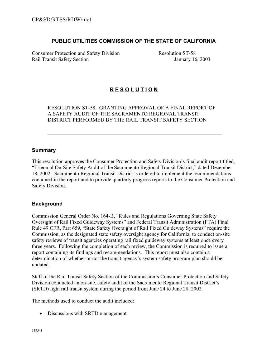 Public Utilities Commission of the State of California s48