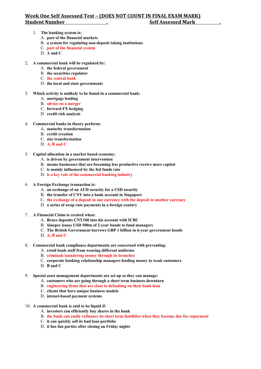 B. a System for Regulating Non-Deposit Taking Institutions