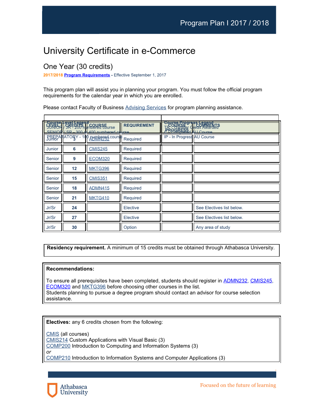 University Certificate in E-Commerce