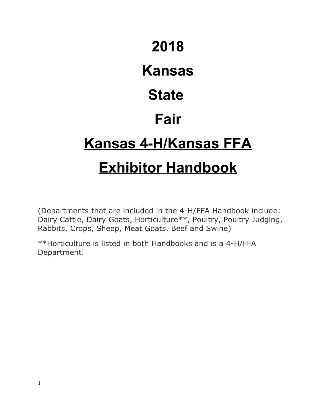Kansas 4-H/Kansas FFA