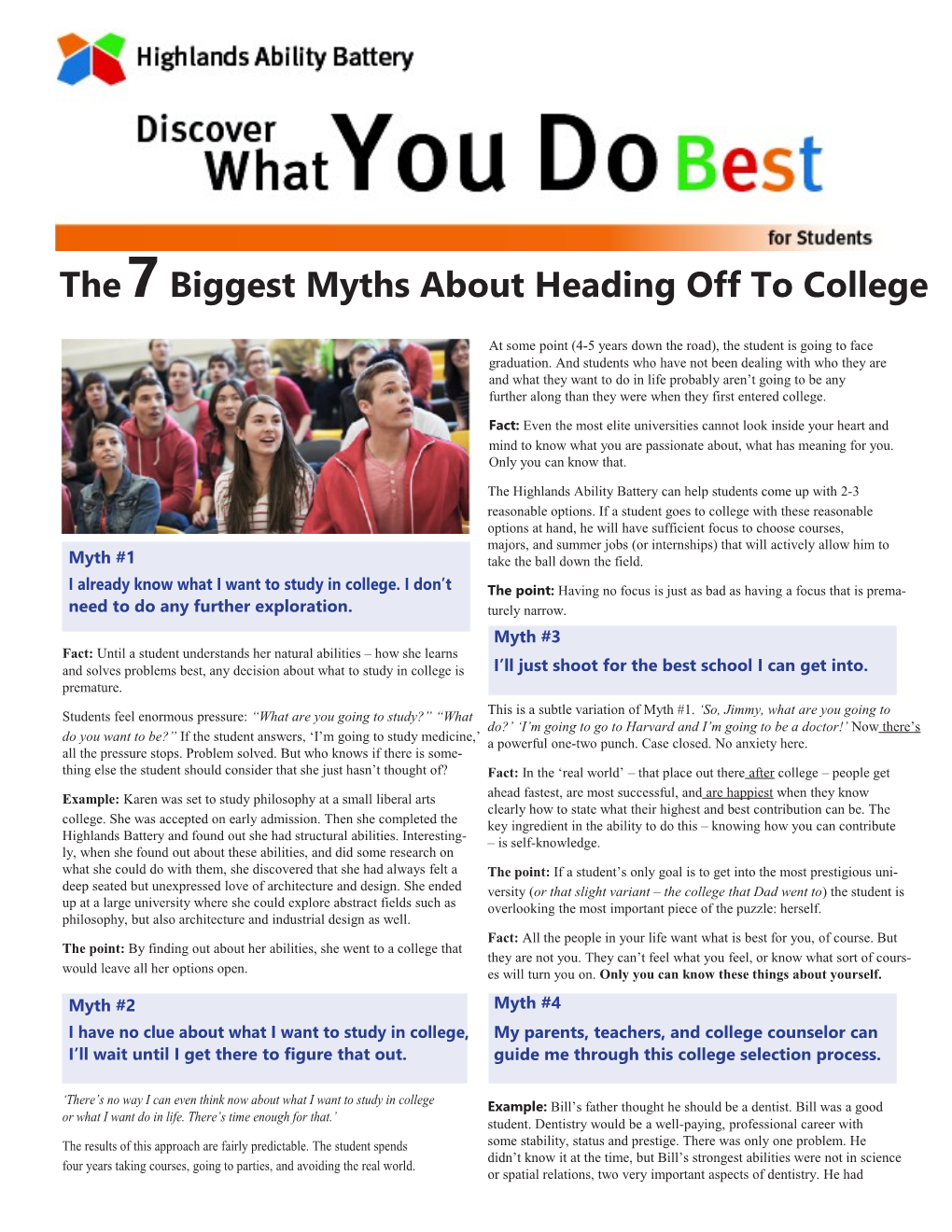 The7 Biggest Myths About Heading Off to College